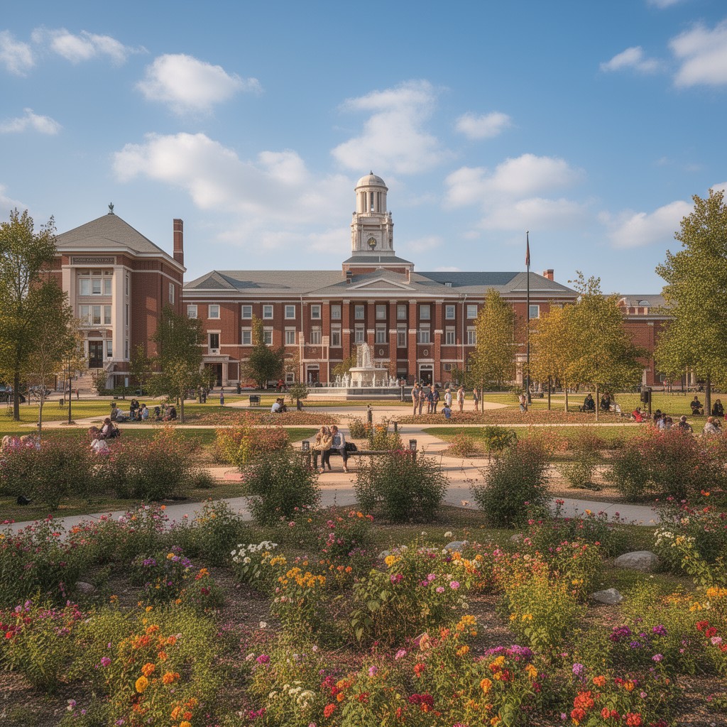 AI-generated illustration of Iowa State College