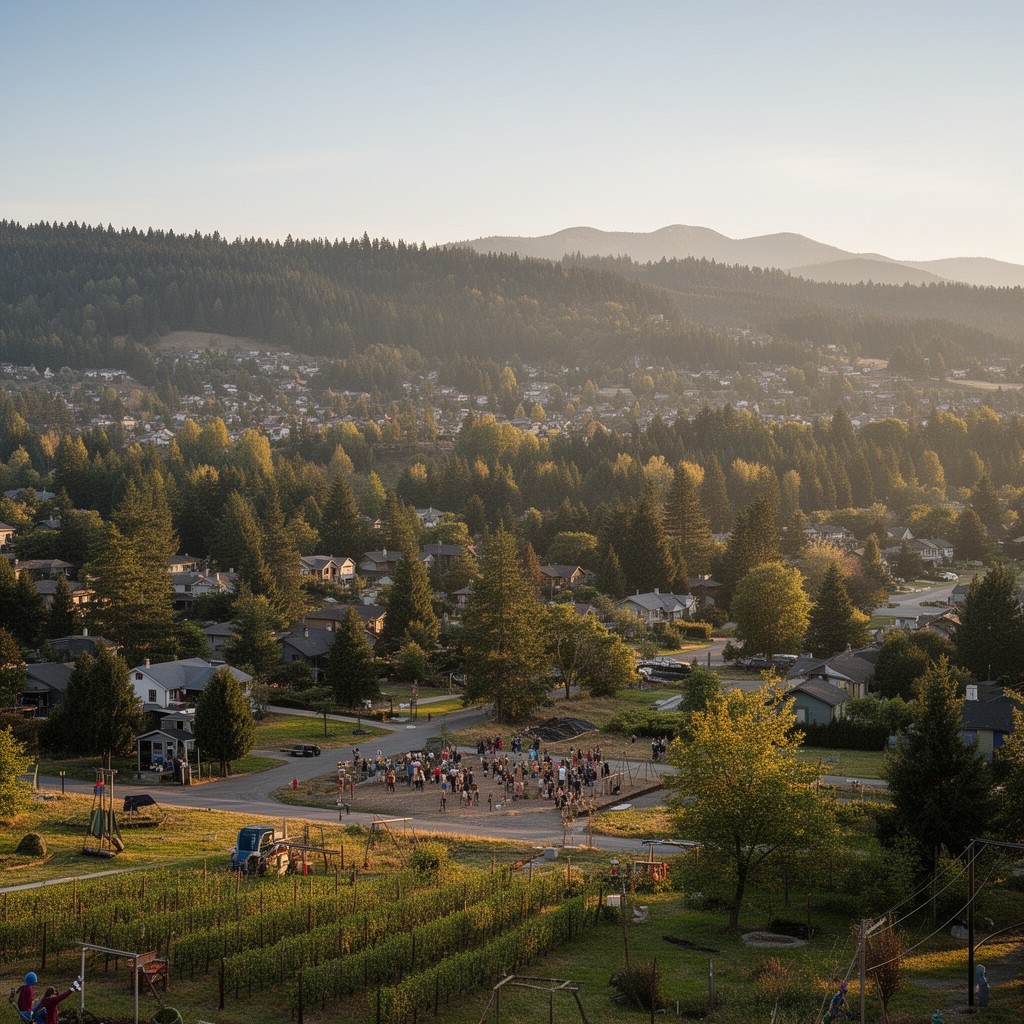 AI-generated illustration of Sherwood, Oregon