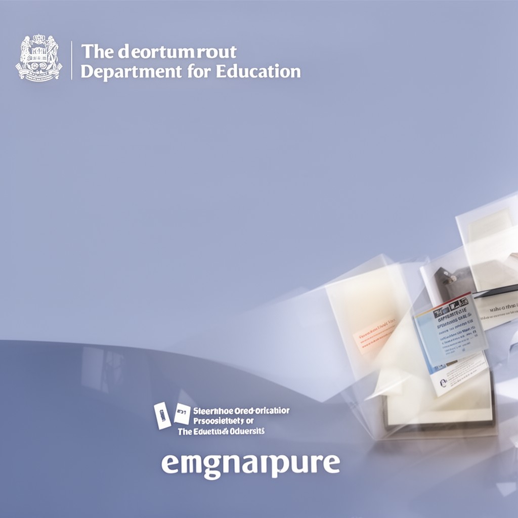 AI-generated illustration of Department for Education