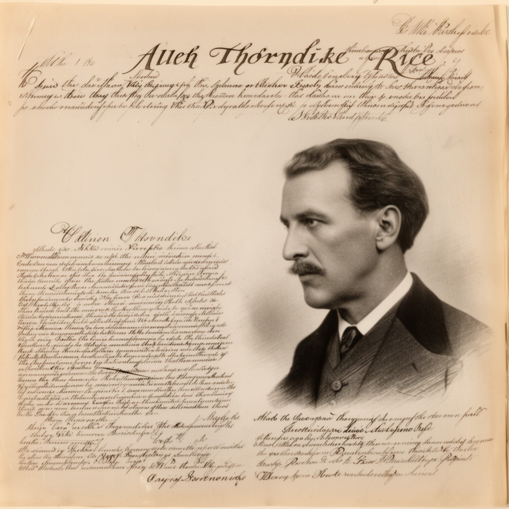 AI-generated illustration of Allen Thorndike Rice
