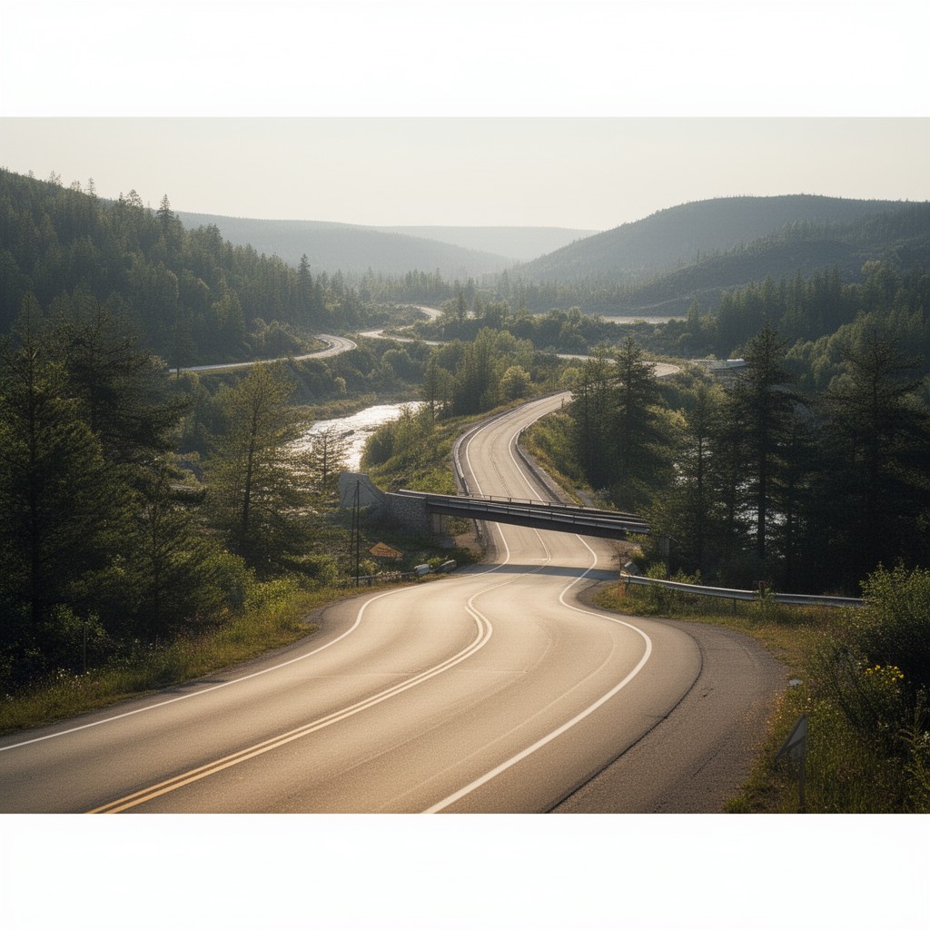 AI-generated illustration of U.S. Route 2