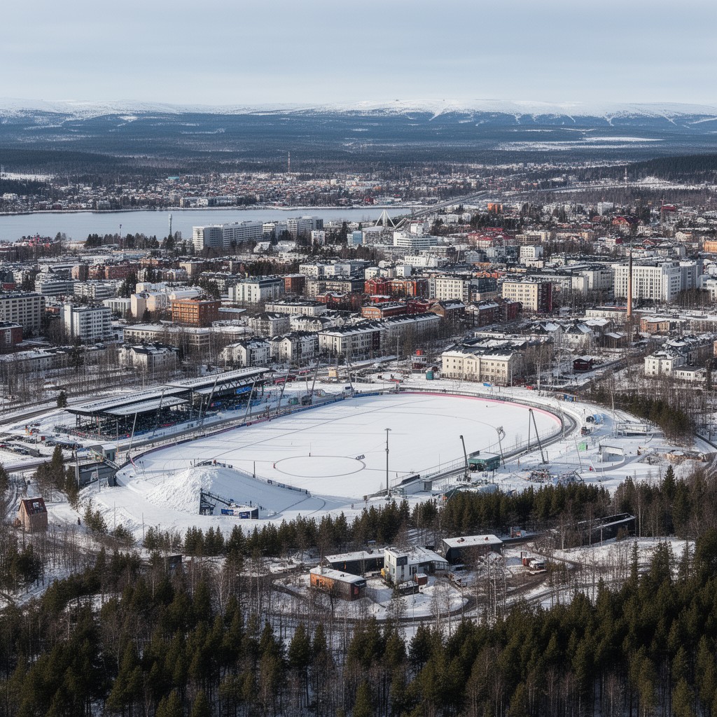 AI-generated illustration of Östersund