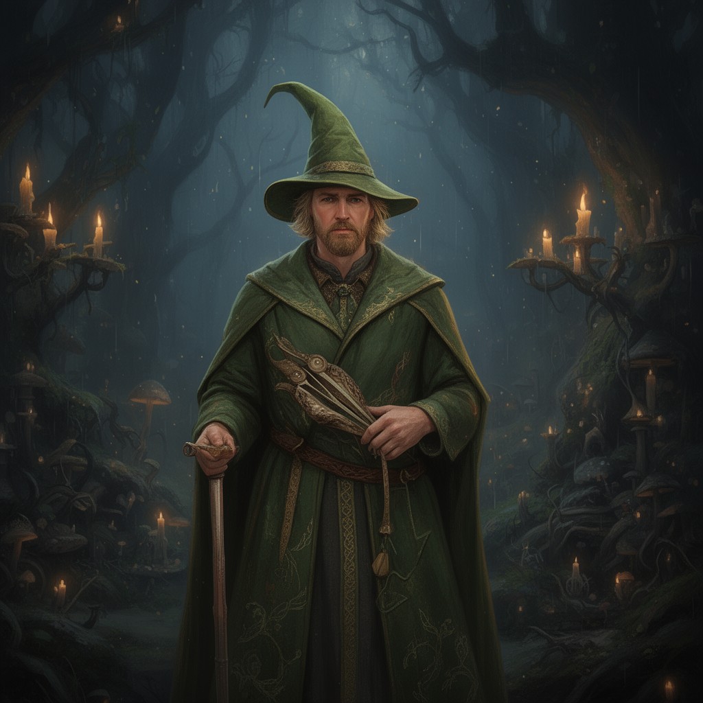 AI-generated illustration of Merlin