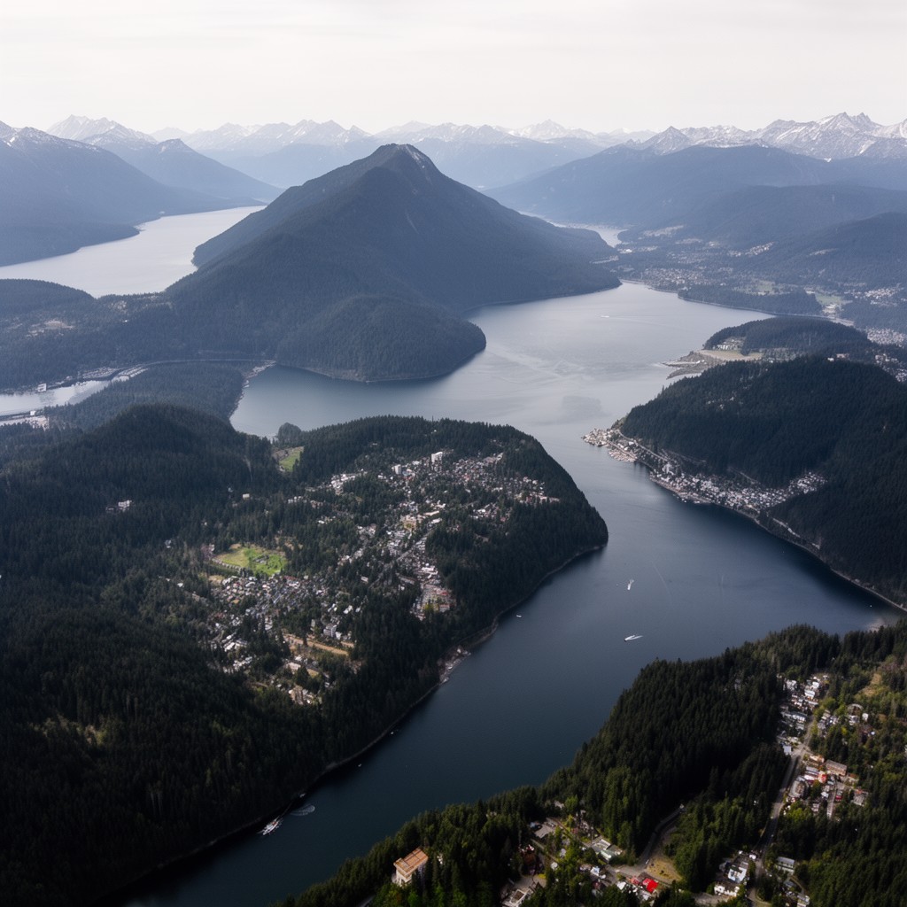 AI-generated illustration of Vancouver Island