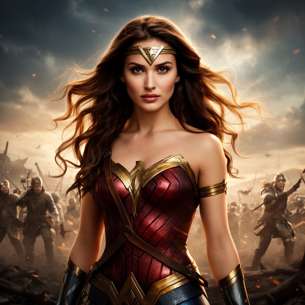AI-generated illustration of Wonder Woman