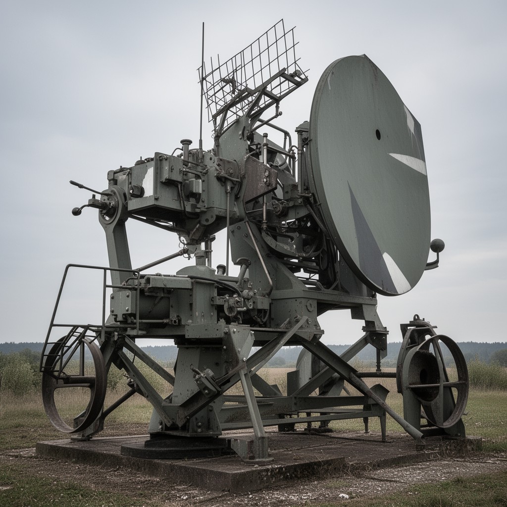 AI-generated illustration of Würzburg radar