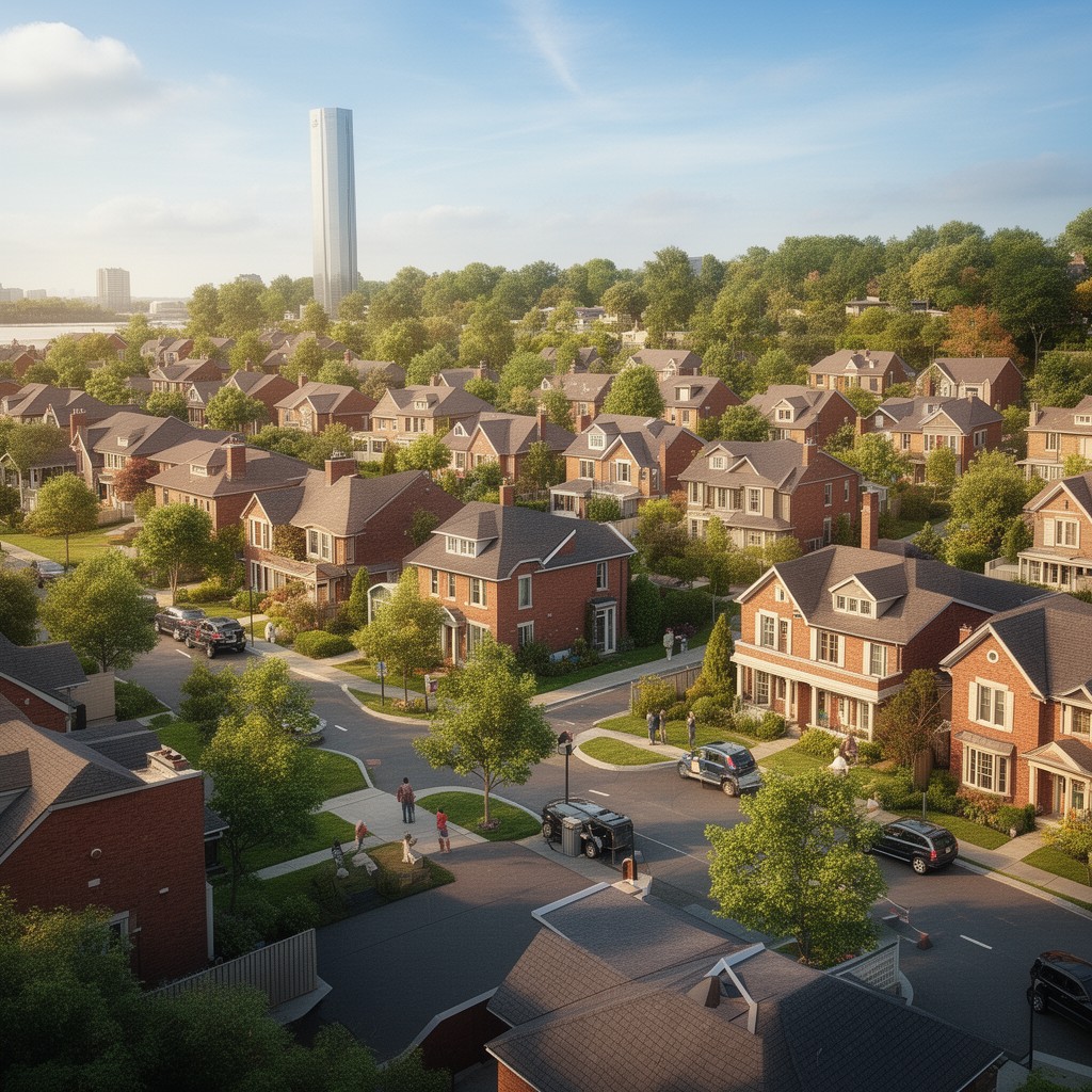 AI-generated illustration of East Woodbridge