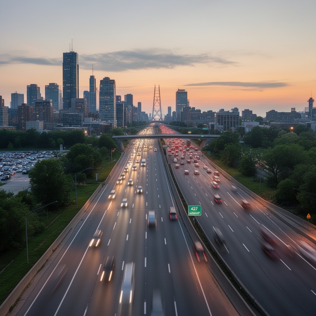AI-generated illustration of Highway 427