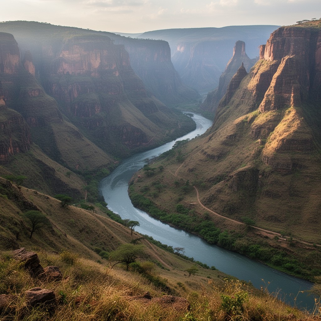 AI-generated illustration of Tekeze River