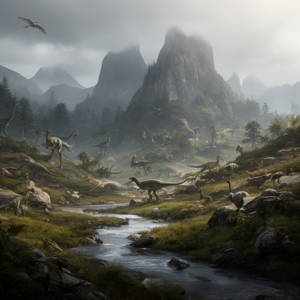AI-generated illustration of Triassic