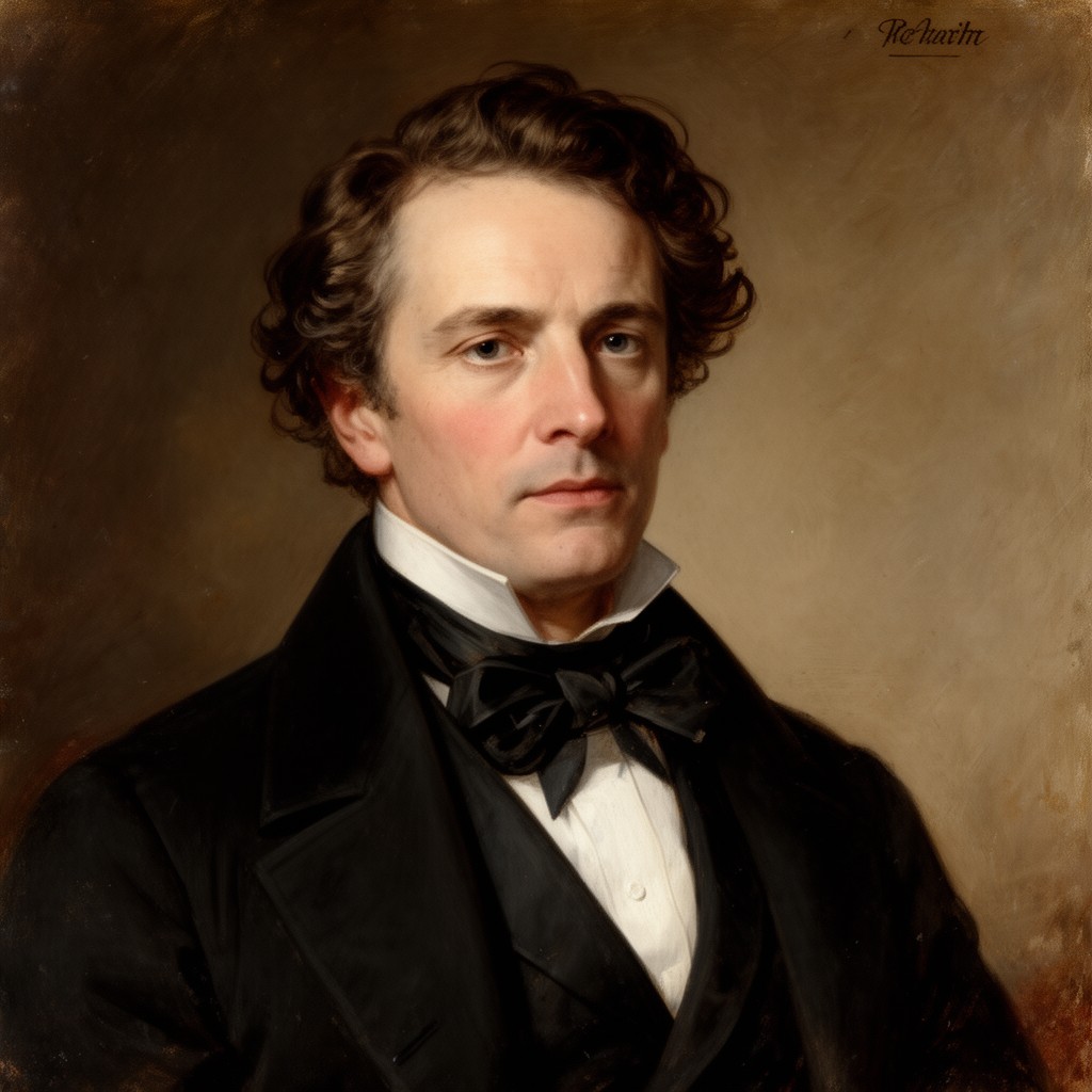 AI-generated illustration of Robert Schumann
