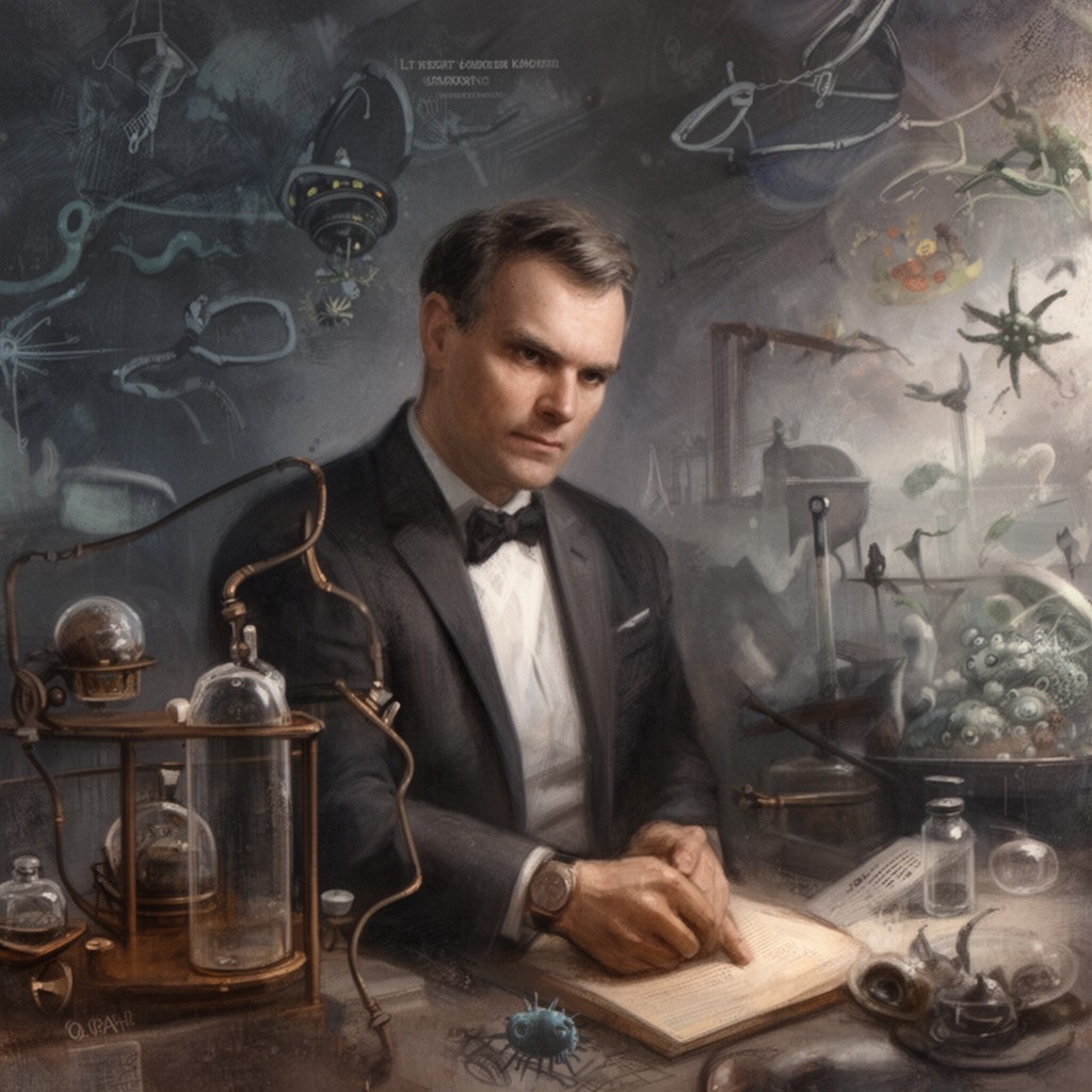 AI-generated illustration of Vladimir Leontyevich Komarov