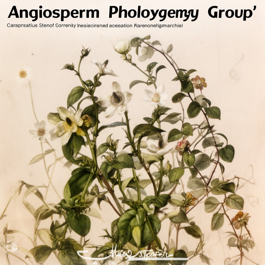 AI-generated illustration of Angiosperm Phylogeny Group