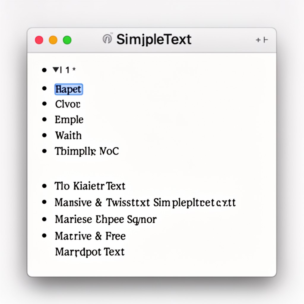 AI-generated illustration of SimpleText