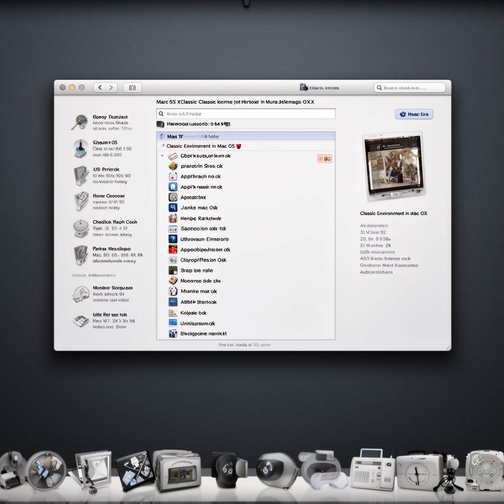 AI-generated illustration of Classic Environment in Mac OS X