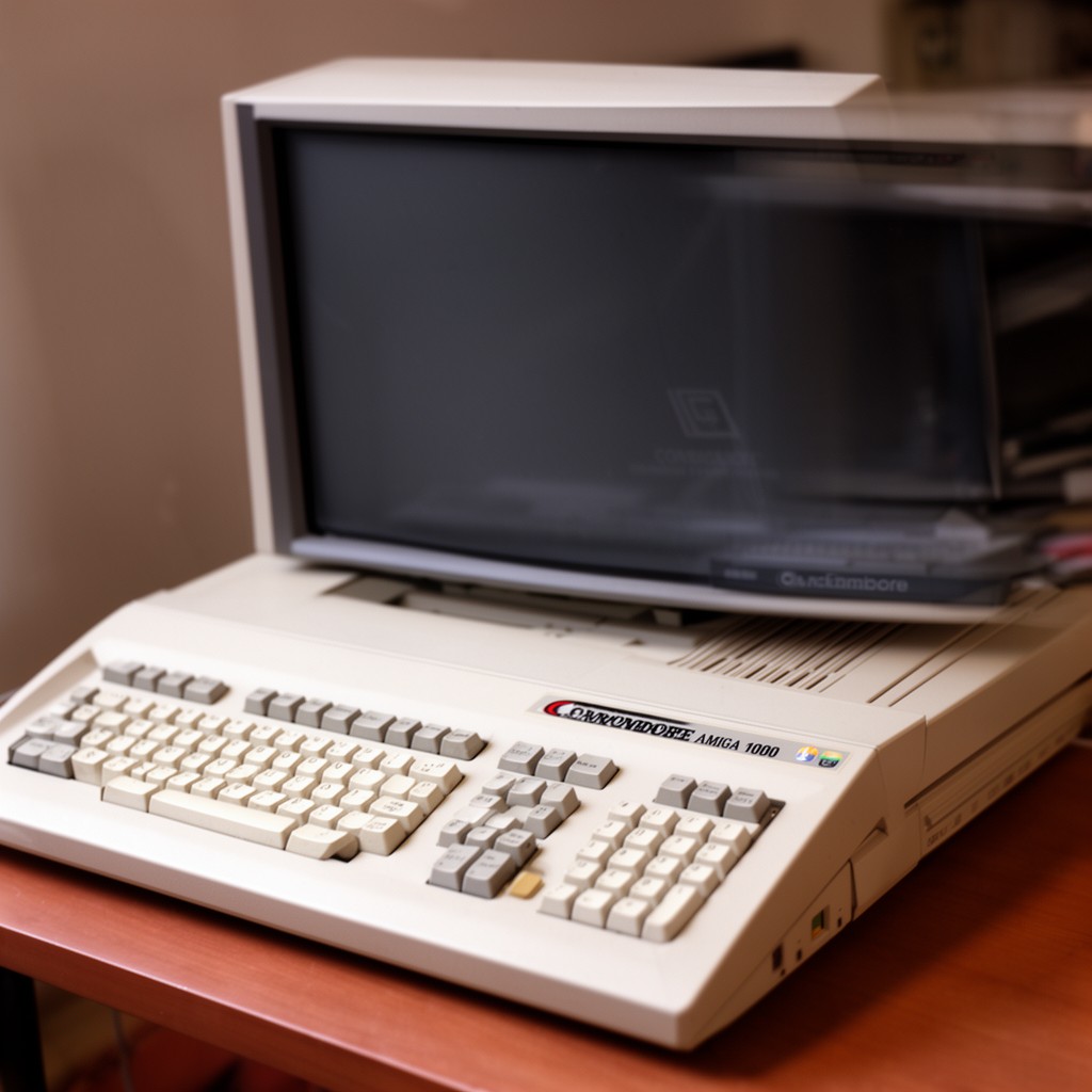 AI-generated illustration of Commodore Amiga 1000