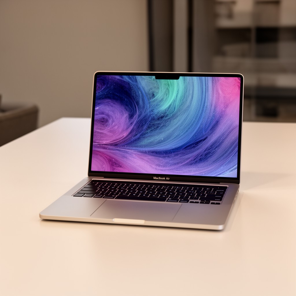 AI-generated illustration of MacBook Air (M1, 2020)