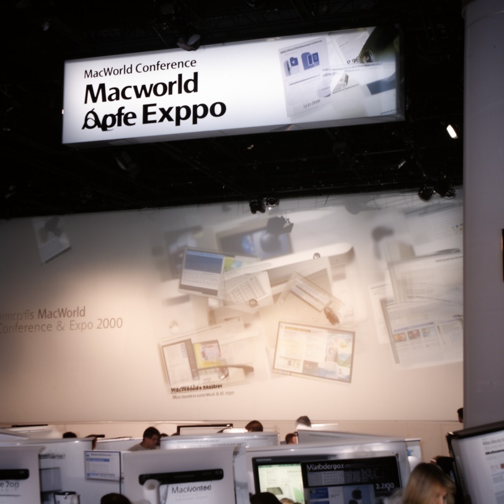 AI-generated illustration of Macworld Conference & Expo 2000
