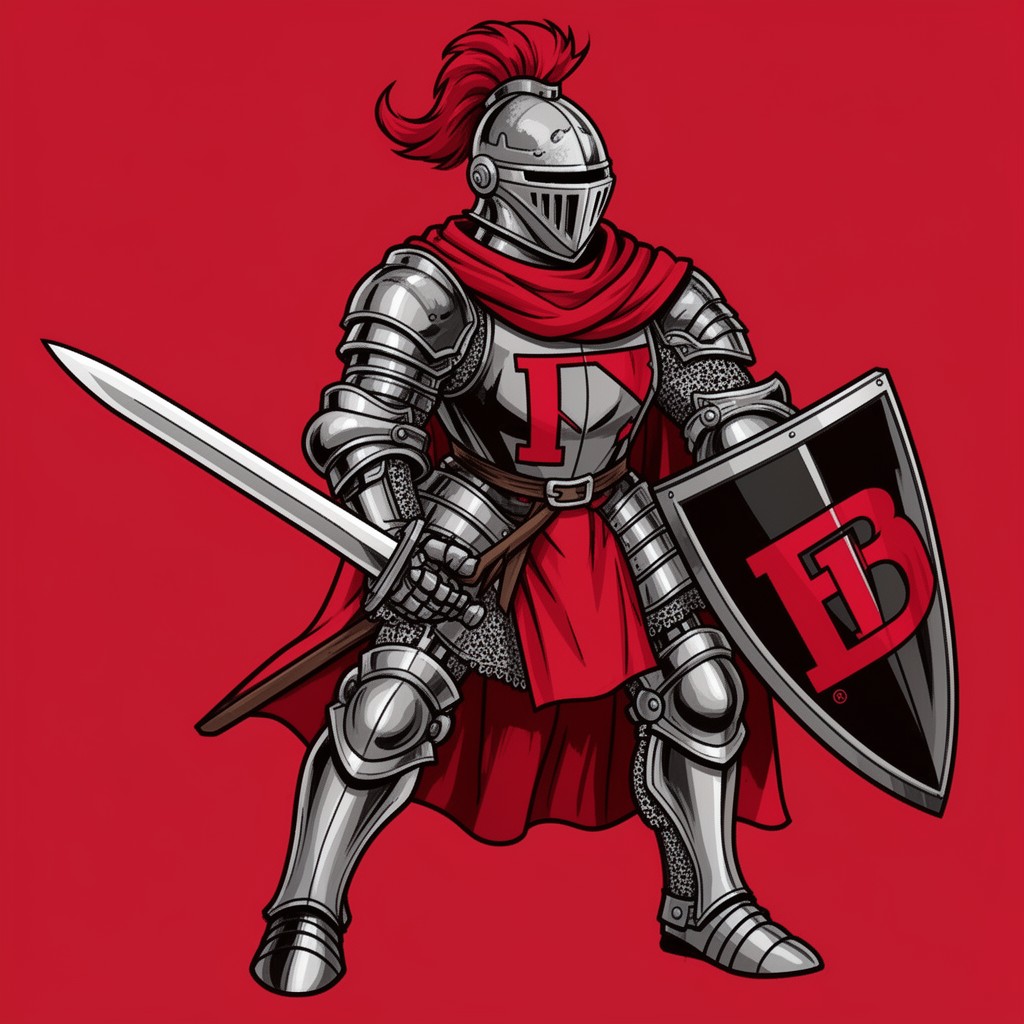 AI-generated illustration of Scarlet Knight