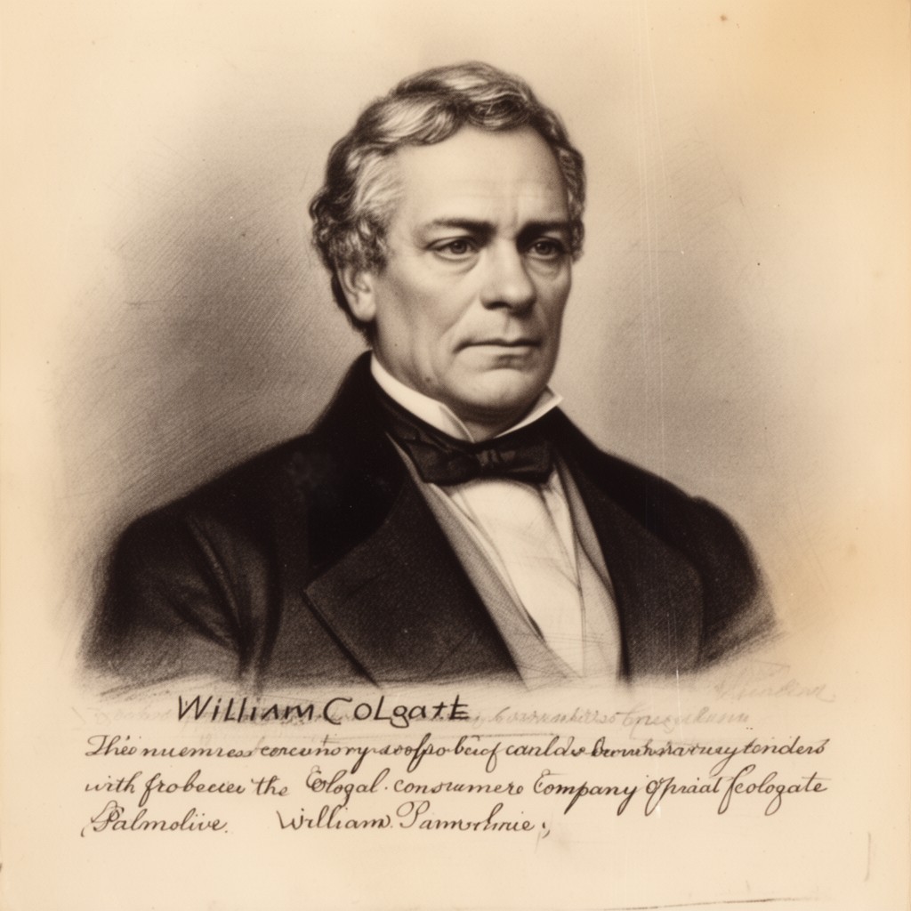AI-generated illustration of William Colgate