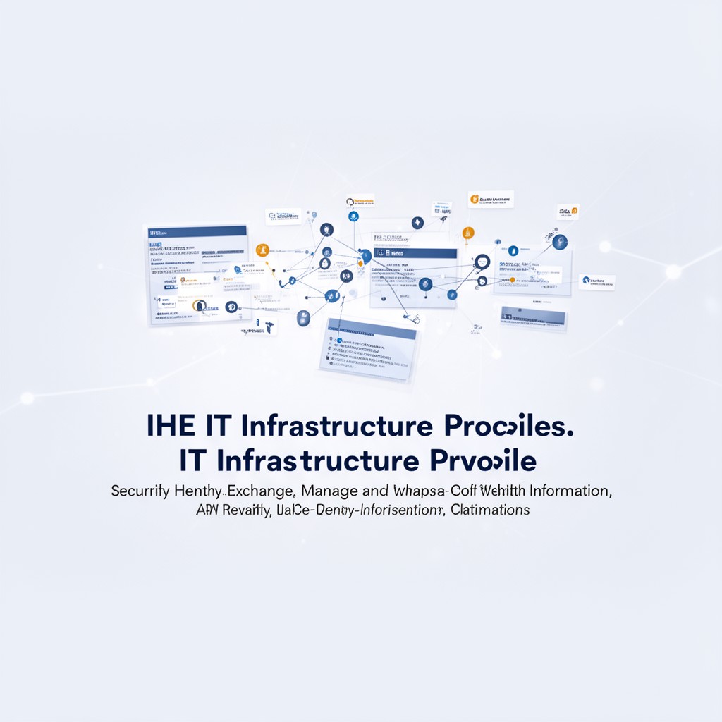 AI-generated illustration of IHE IT Infrastructure profiles