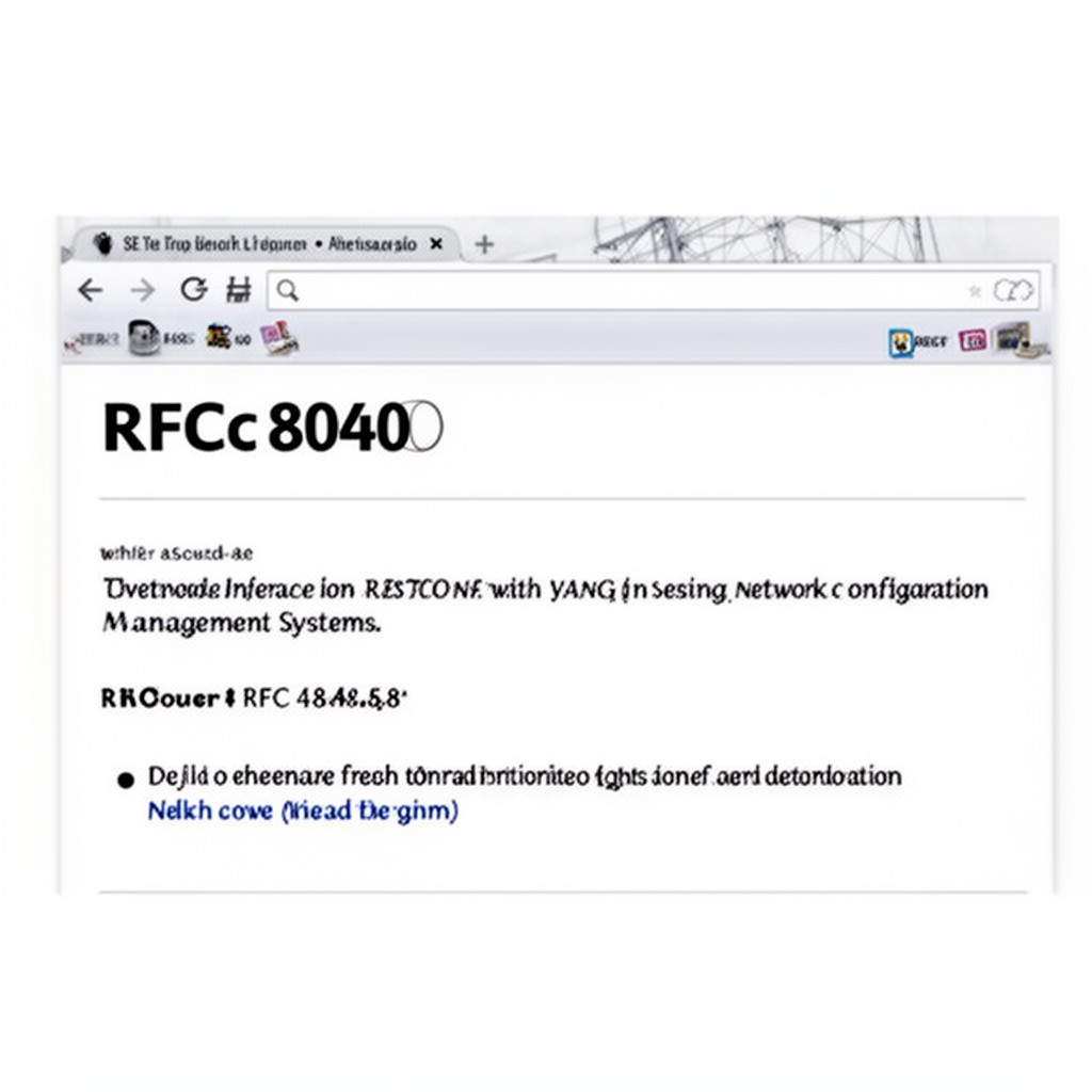 AI-generated illustration of RFC 8040