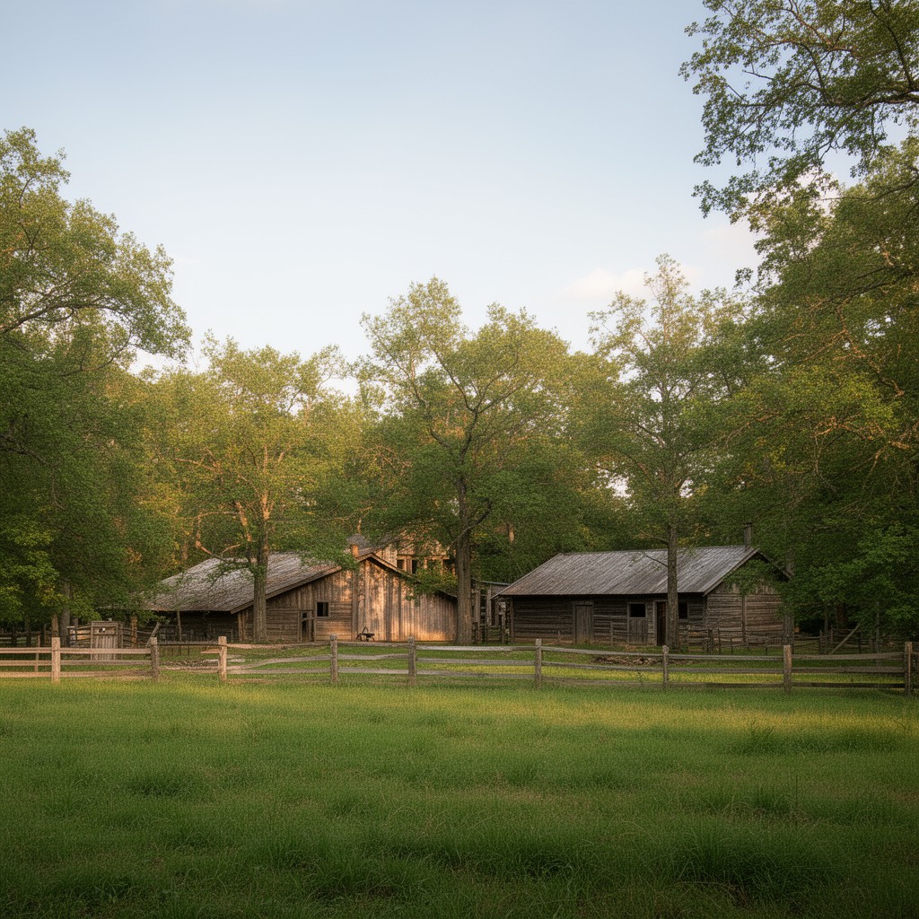 AI-generated illustration of Garrett farm near Port Royal, Virginia, United States