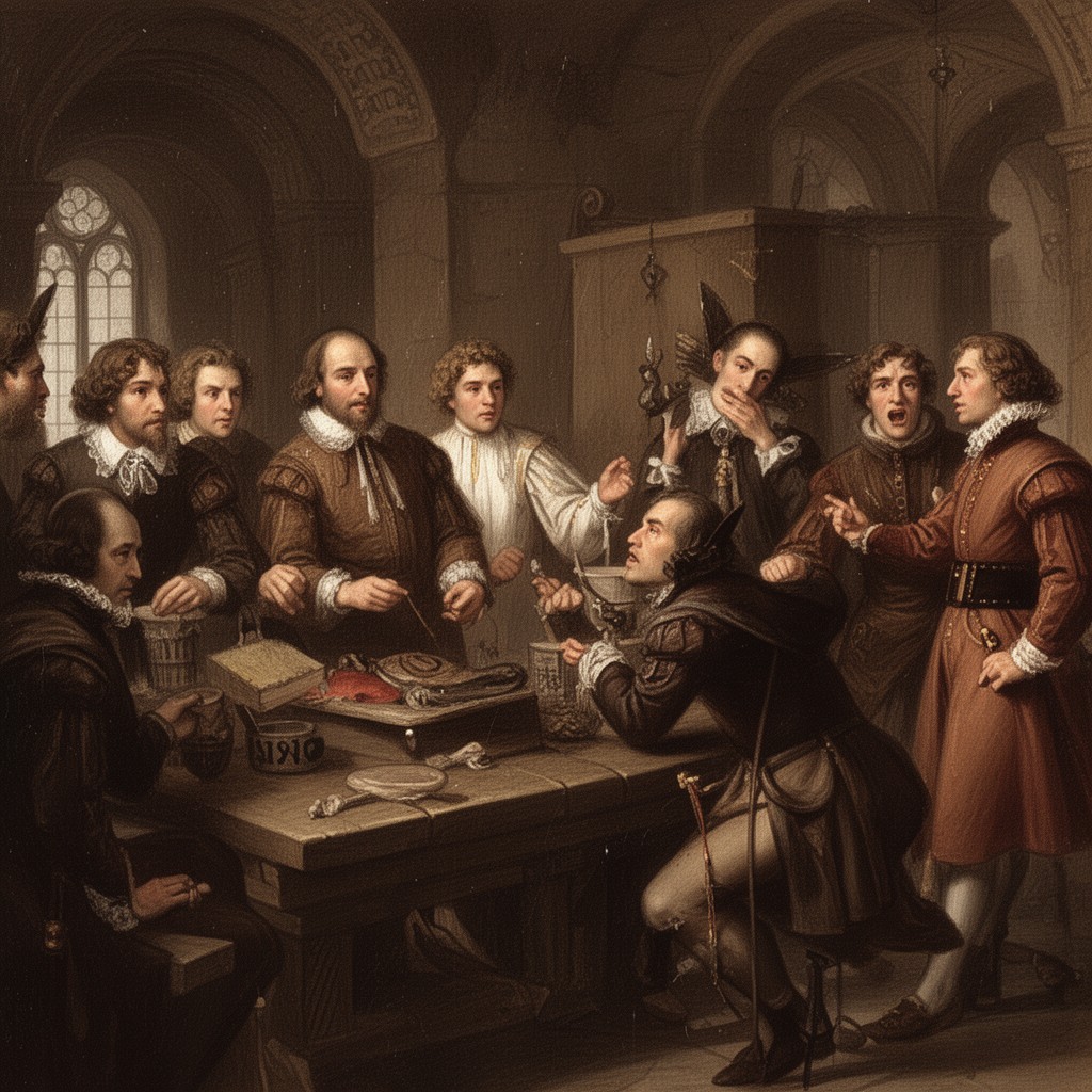 AI-generated illustration of Shakespearean tragedies