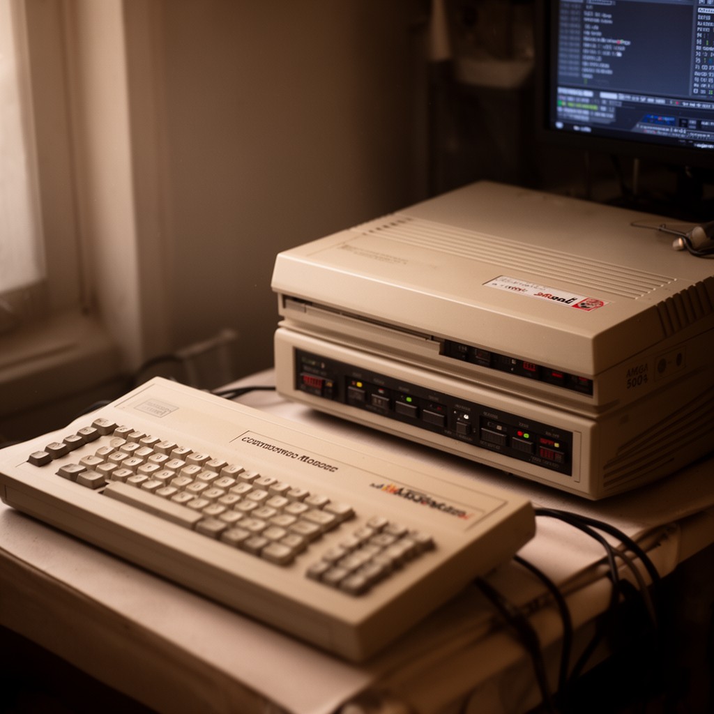 AI-generated illustration of Commodore Amiga 500