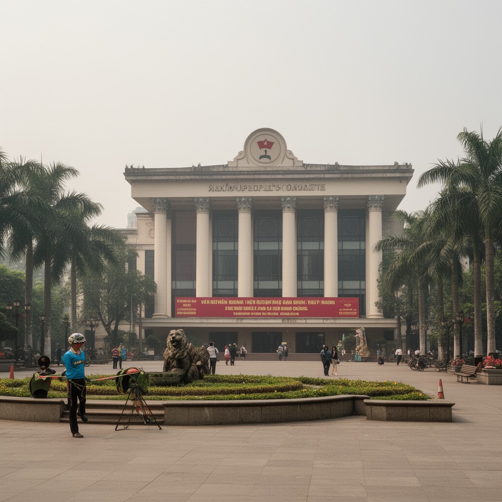 AI-generated illustration of Hanoi People’s Committee