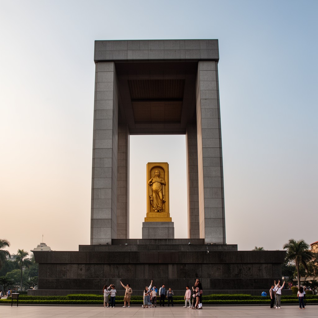 AI-generated illustration of Ho Chi Minh Mausoleum