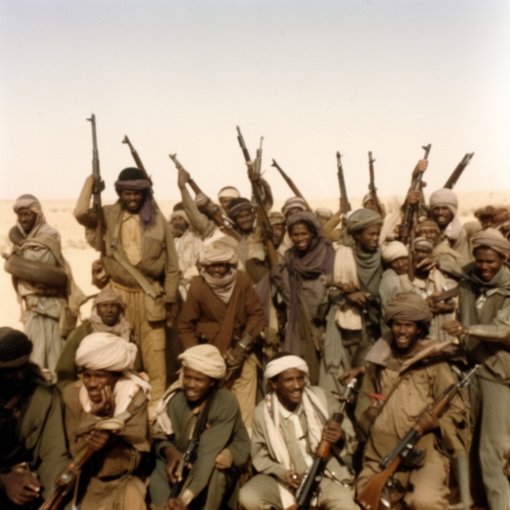 AI-generated illustration of Tuareg rebellions in Niger