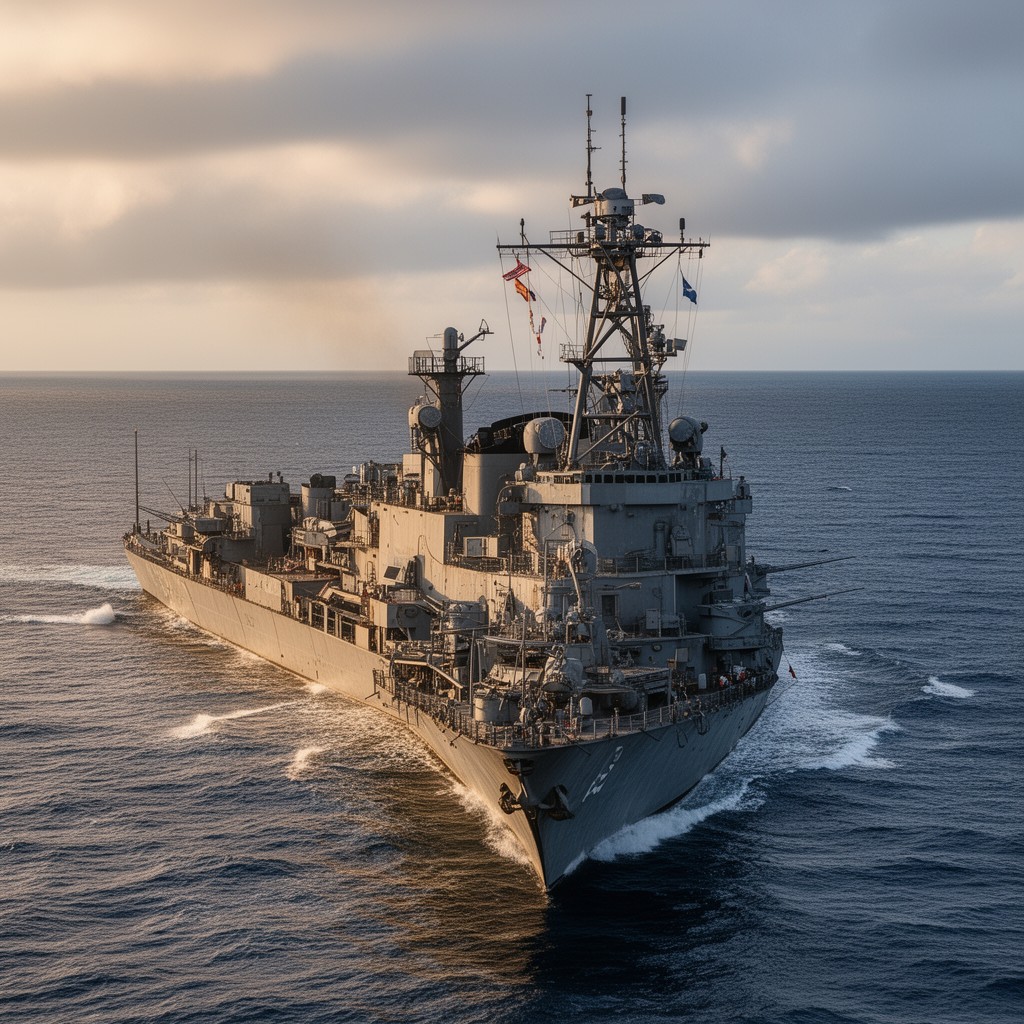 AI-generated illustration of Benson-class destroyer