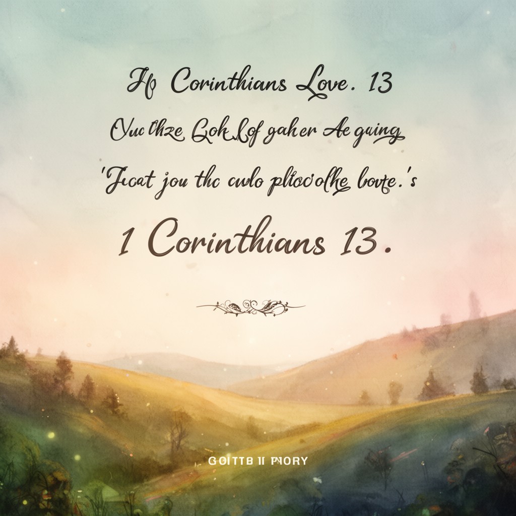 AI-generated illustration of 1 Corinthians 13