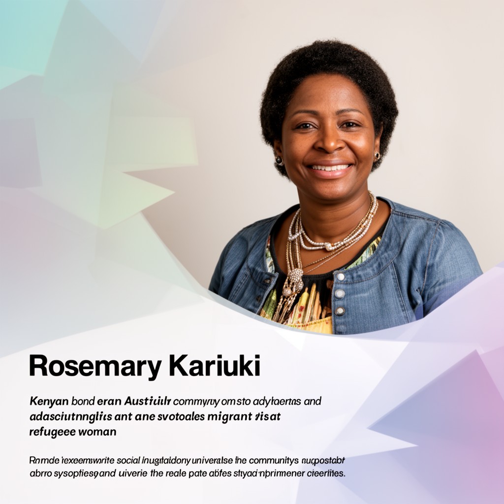 AI-generated illustration of Rosemary Kariuki