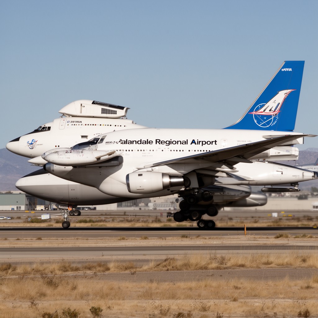 AI-generated illustration of Palmdale Regional Airport