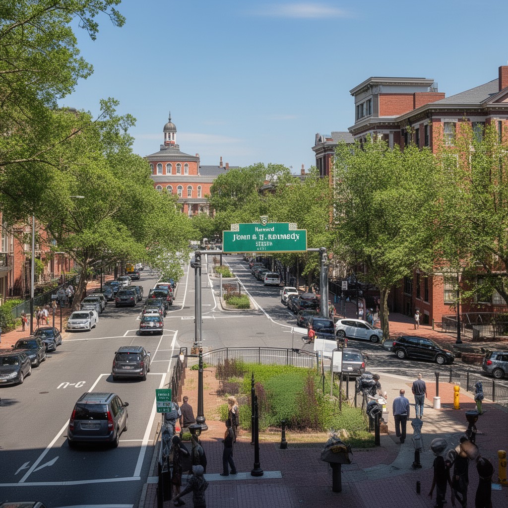 AI-generated illustration of John F. Kennedy Street