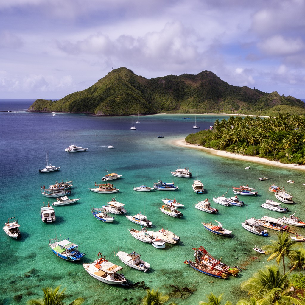 AI-generated illustration of French Polynesia