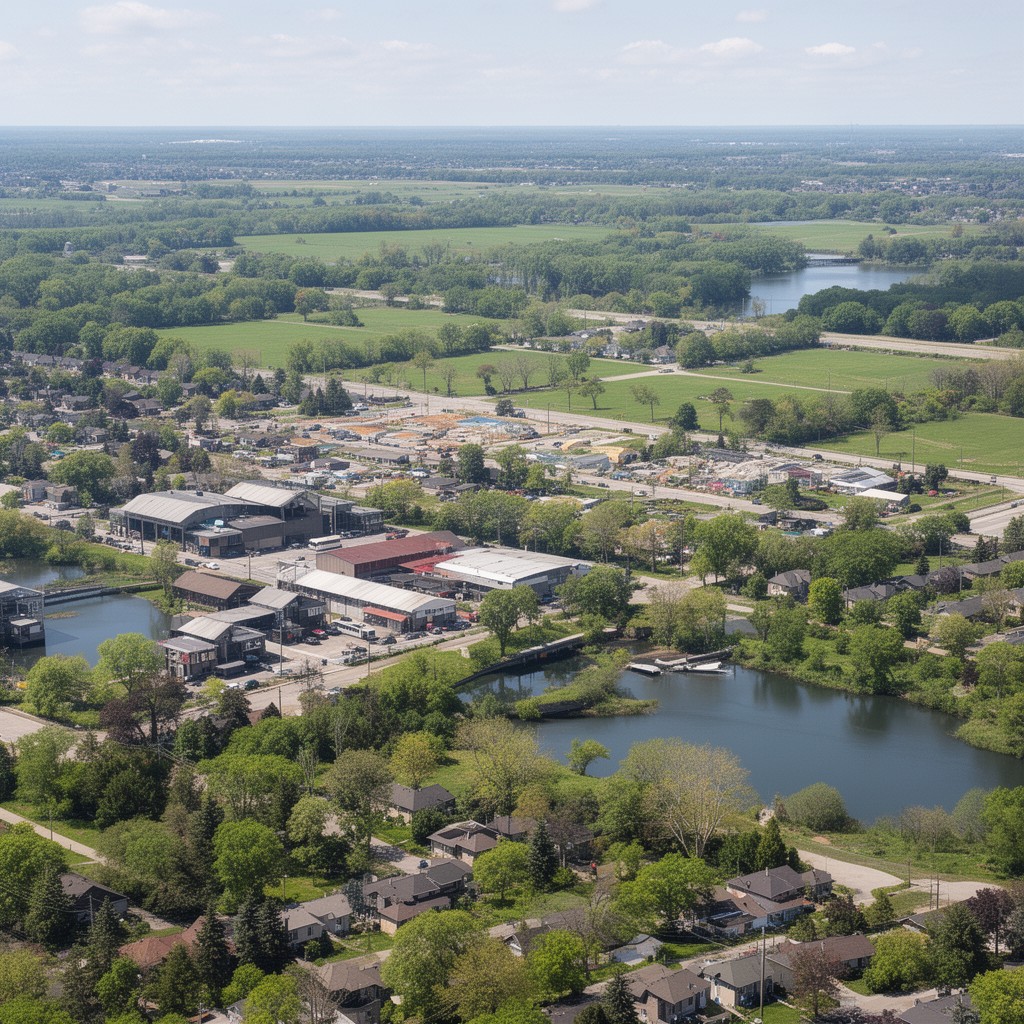 AI-generated illustration of Milton, Ontario