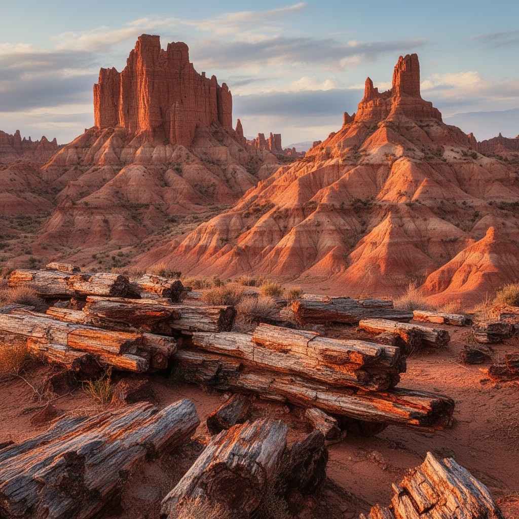 AI-generated illustration of Petrified Forest National Park