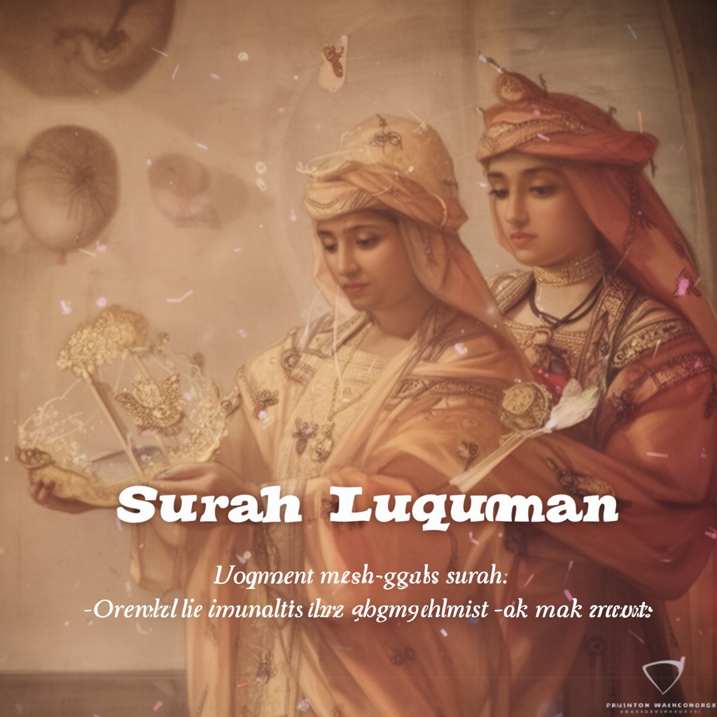 AI-generated illustration of Surah Luqman