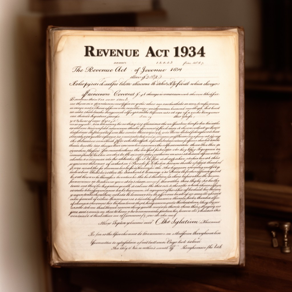 AI-generated illustration of Revenue Act of 1934