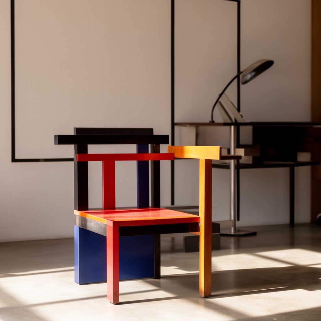 AI-generated illustration of Gerrit Rietveld