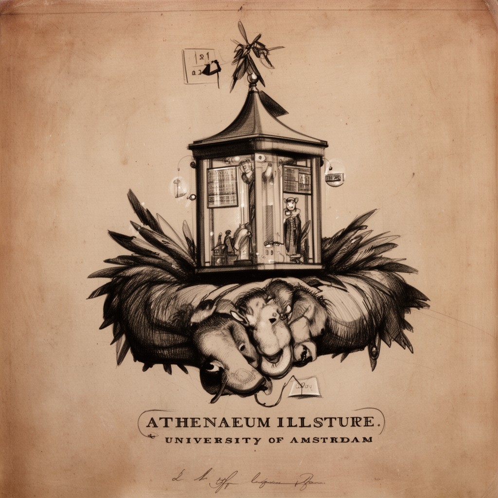 AI-generated illustration of Athenaeum Illustre