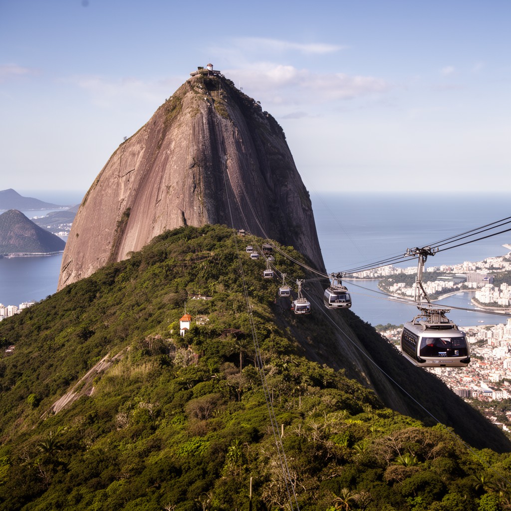 AI-generated illustration of Sugarloaf Mountain