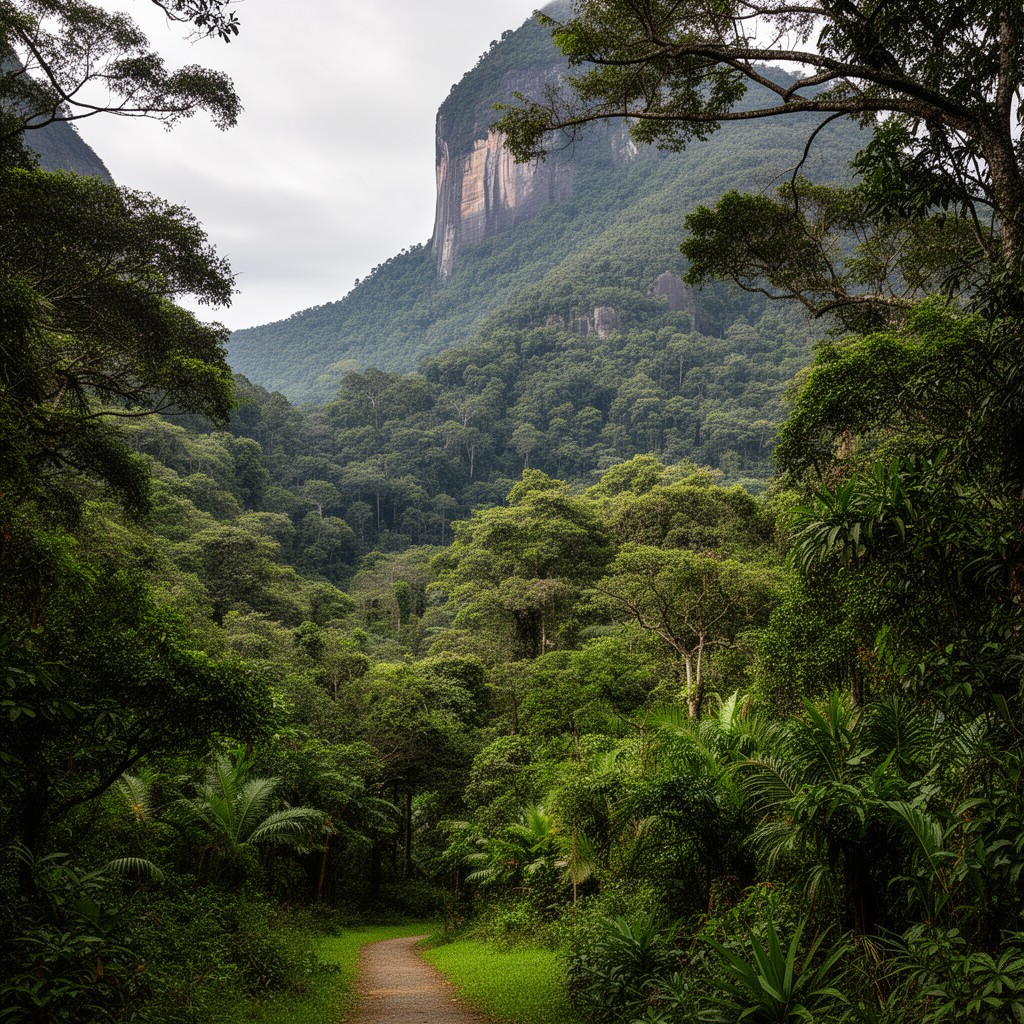 AI-generated illustration of Tijuca National Park