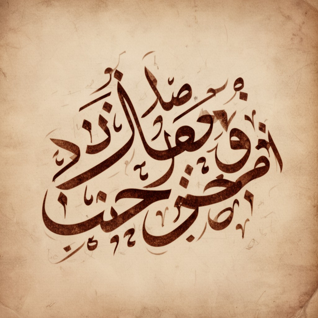 AI-generated illustration of Pegon script