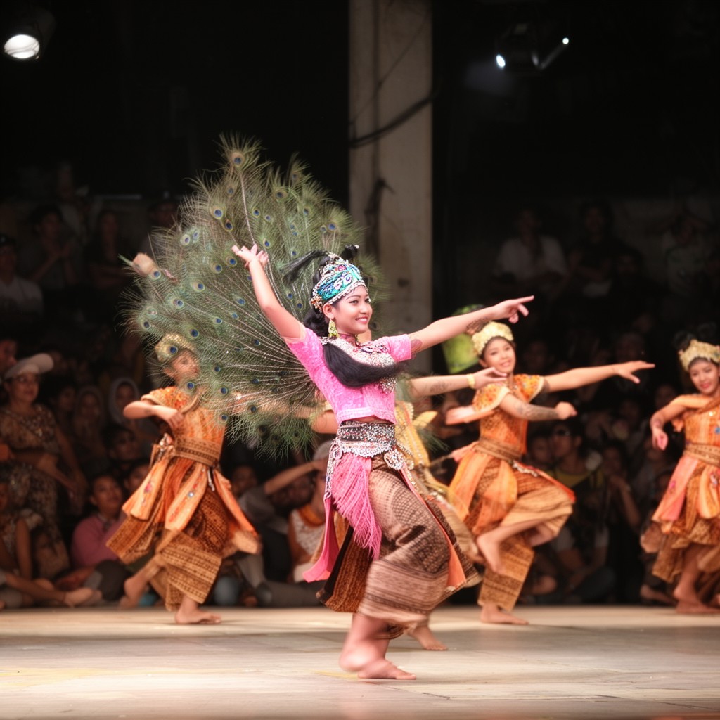 AI-generated illustration of merak dance