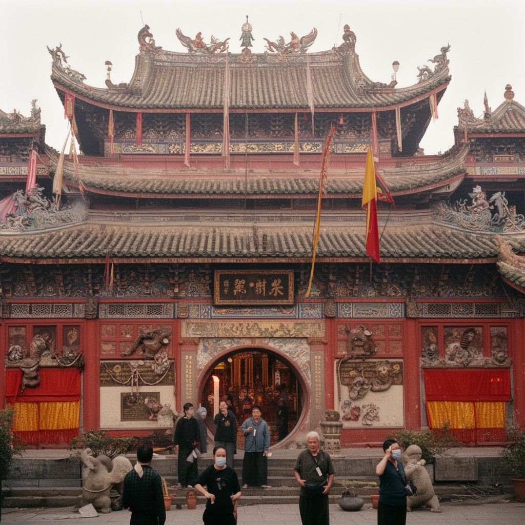 AI-generated illustration of Chinese folk religion