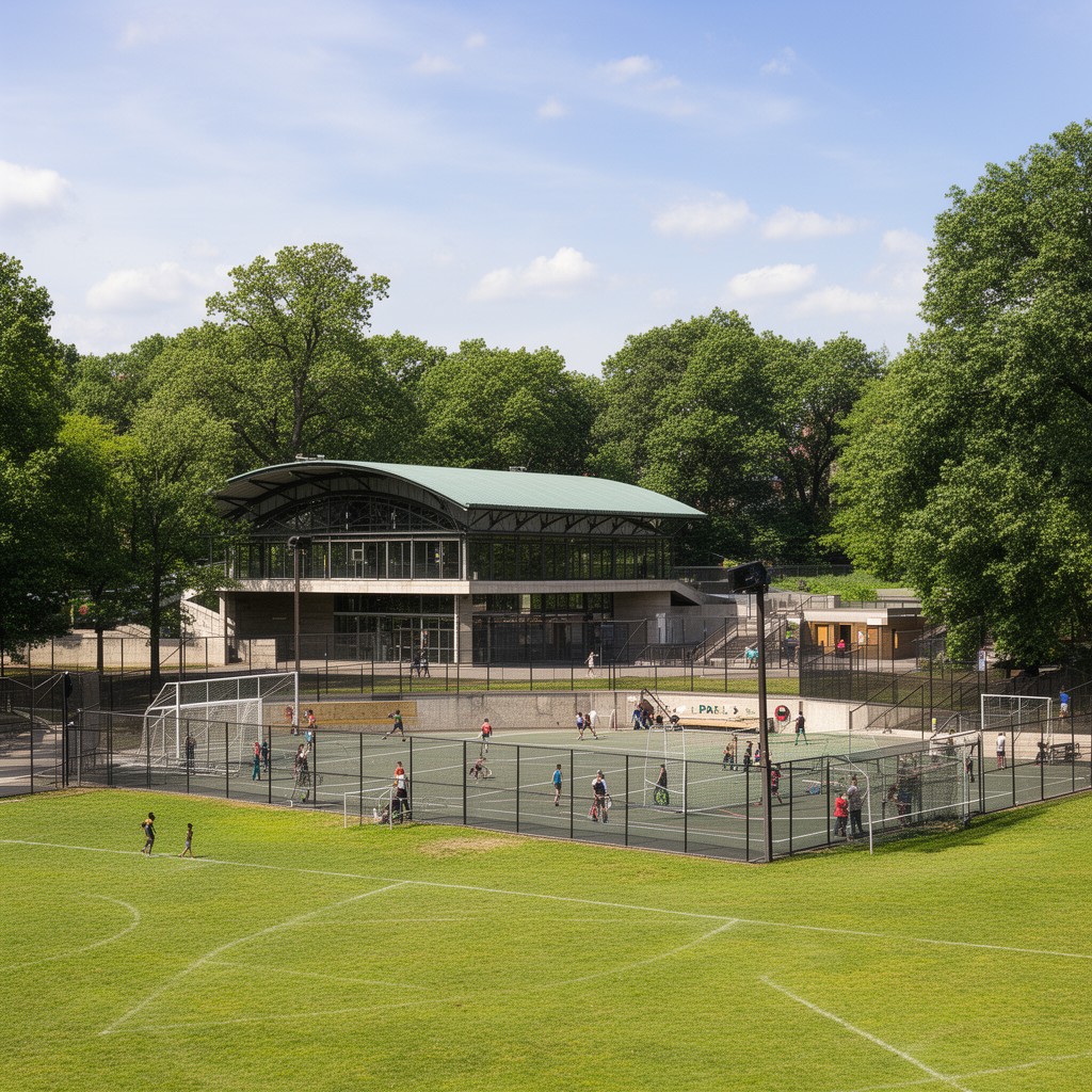 AI-generated illustration of Central Park North Meadow Recreation Center
